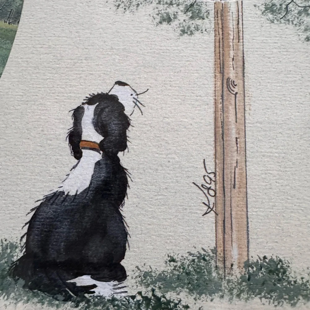 Kendra‎ Schwabel signed 1993 Watercolor Print